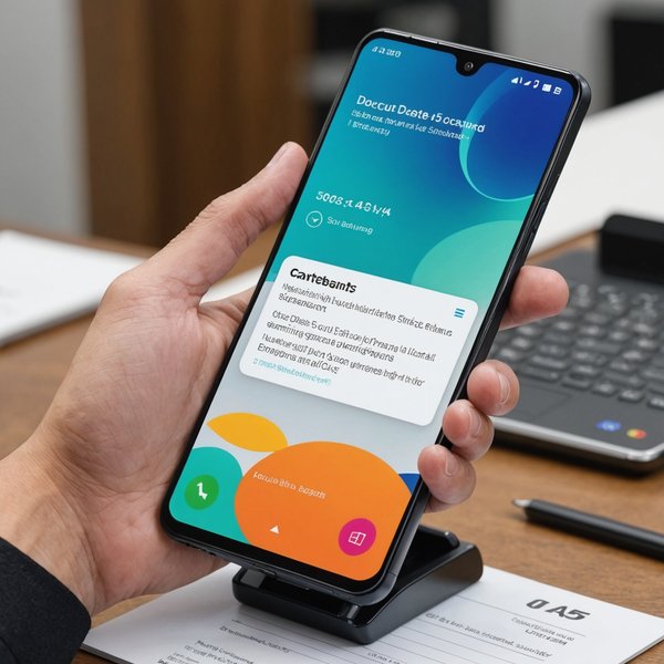 Comment utiliser la fonction de scanner de documents pour numériser des contrats sur un Samsung Galaxy A52?
